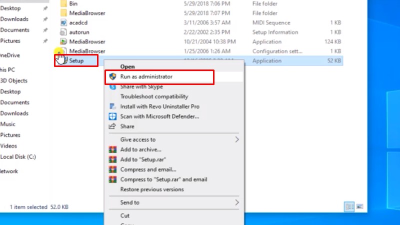 Tải AutoCAD 2007: Hướng Dẫn Cài Máy Cấu Hình Thấp 11 Chuột phải file Setup và chọn Run as admin