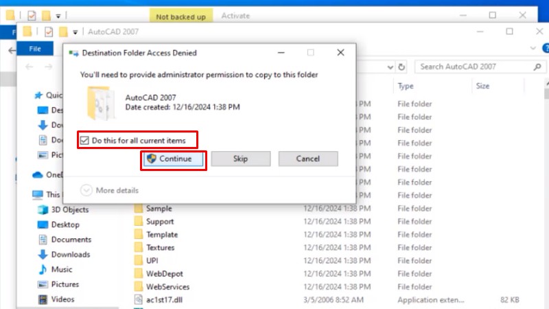 Tải AutoCAD 2007: Hướng Dẫn Cài Máy Cấu Hình Thấp 29 tích như hình và bấm continue hoàn thành cài đặt và kích hoạt