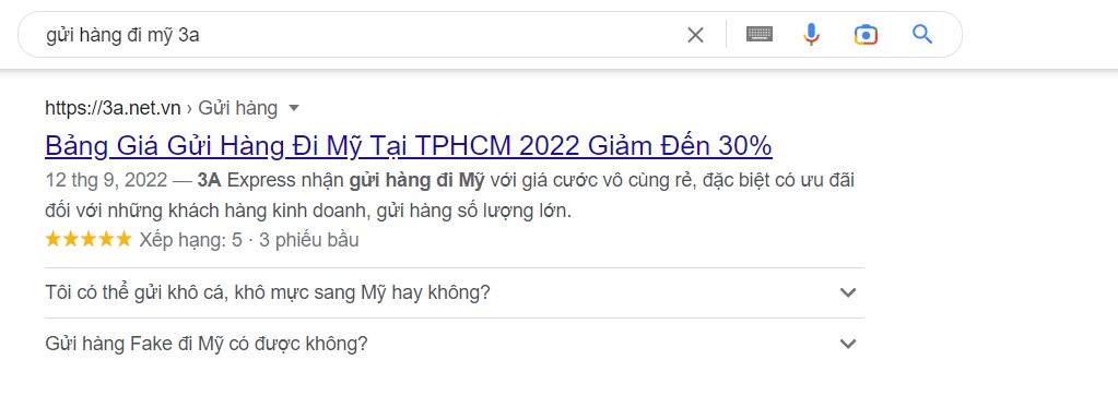 gửi hàng đi mỹ 3a