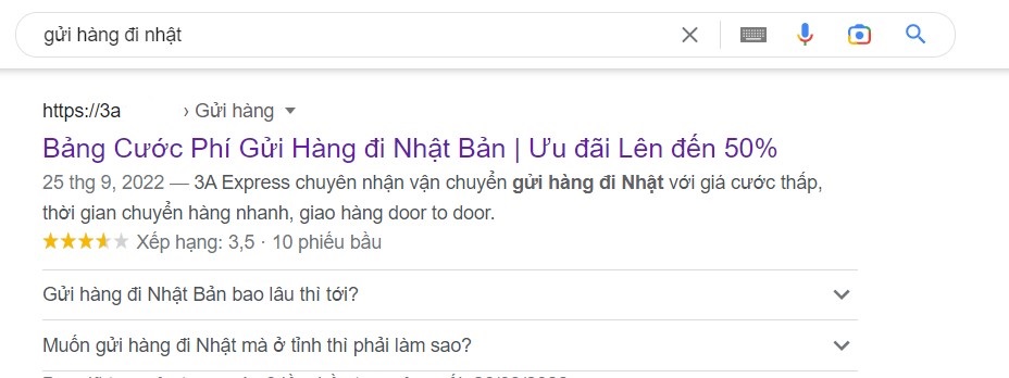 gửi hàng di nhật