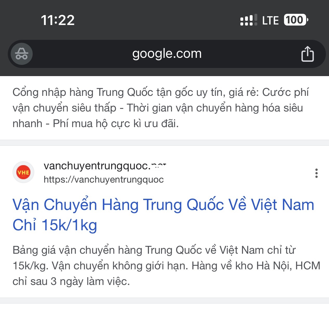 vận chuyển hàng trung quốc